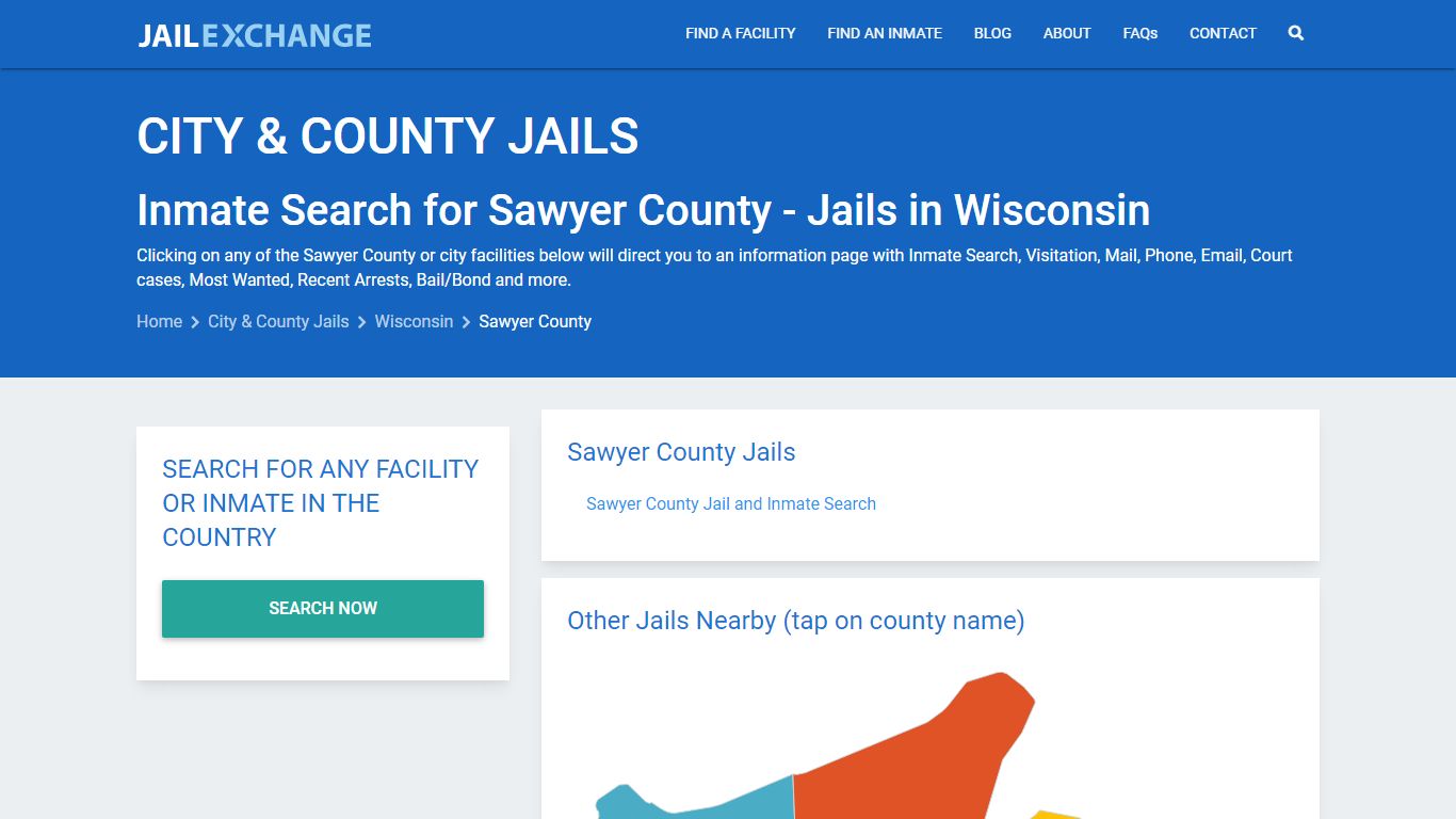 Inmate Search for Sawyer County | Jails in Wisconsin - Jail Exchange